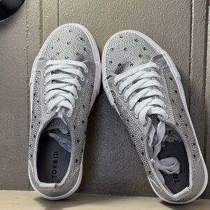 Torrid Glittery Gray Women's Sneakers